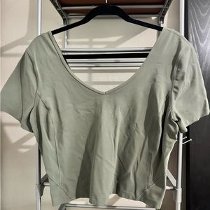 Lululemon Women’s Align T-shirt (cropped) Sage